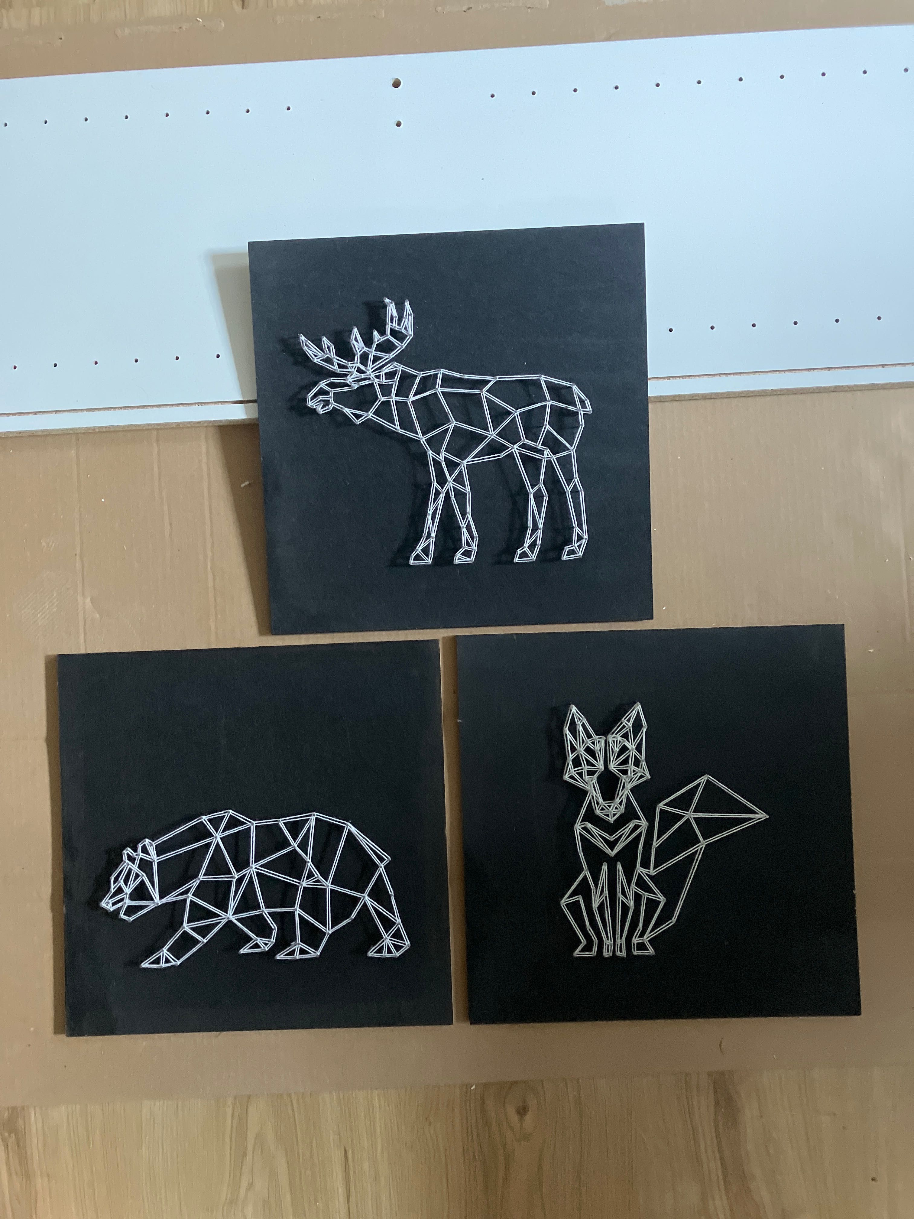 String art 3 obrazy geometryczne