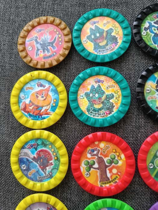 Pokemon tazo roks Cheetos