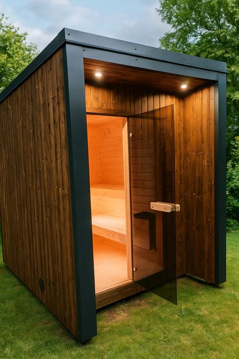Sauna 200x280cm z przedsionkiem na 6-8 osób
