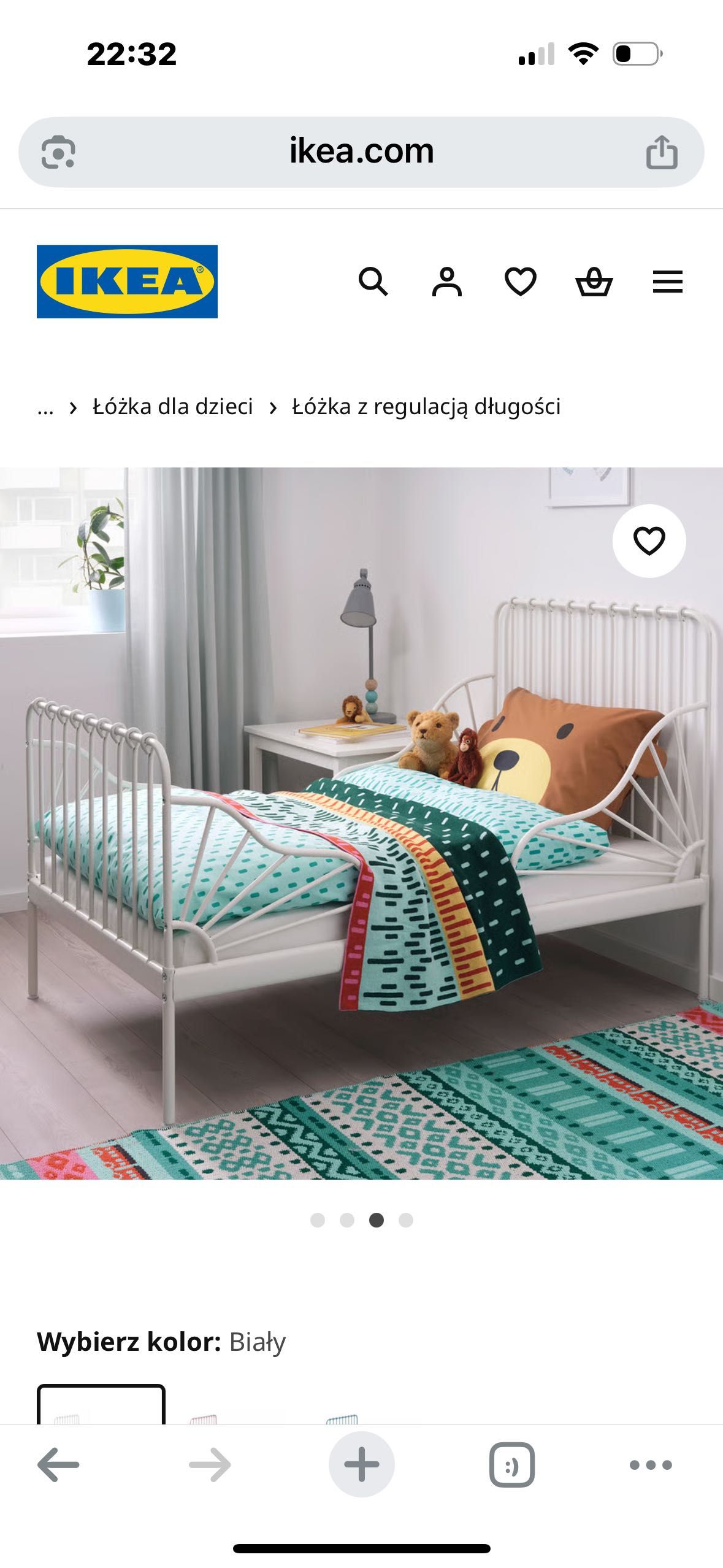 Łóżko dziecięce IKEA MINNEN