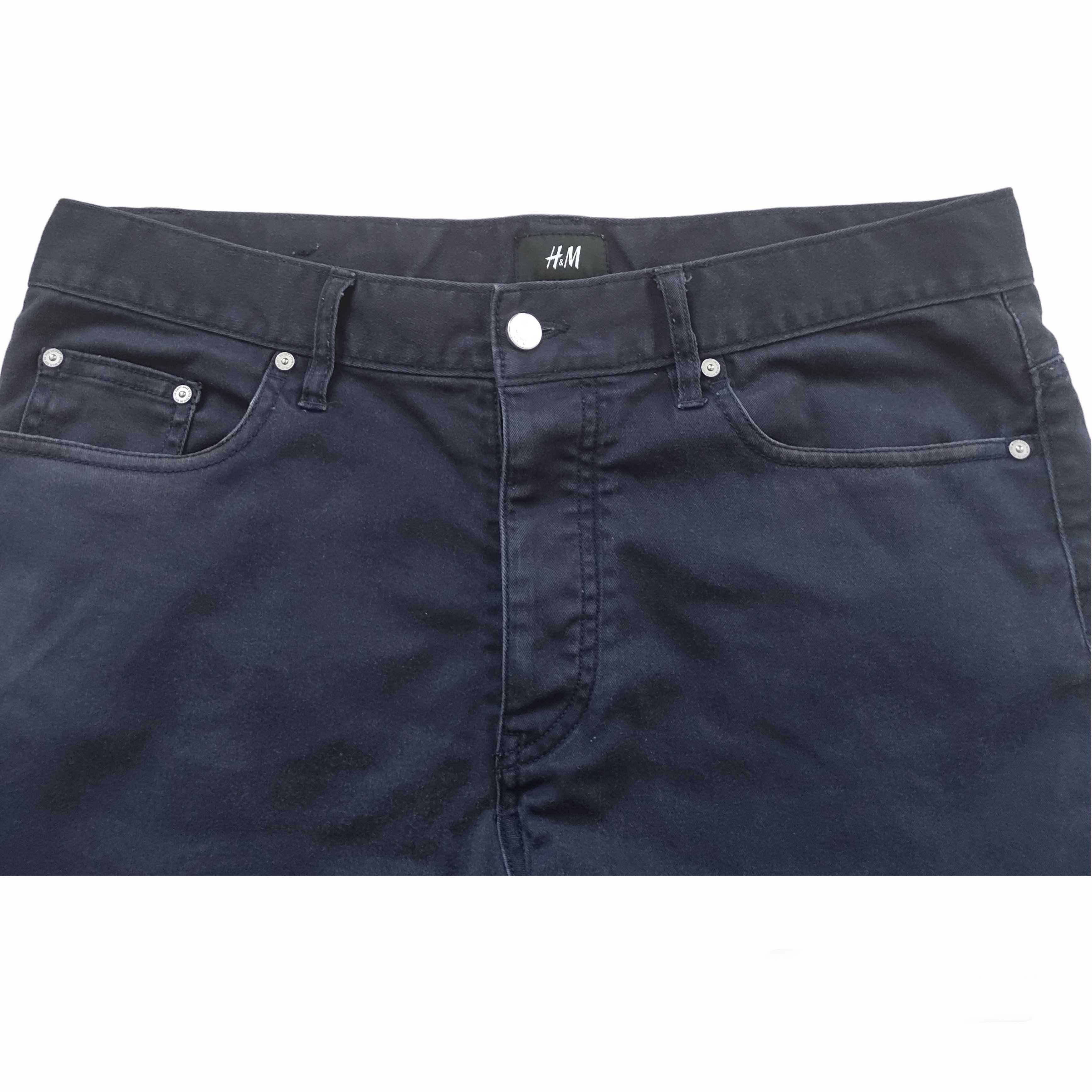 Spodnie krótkie H&M ciemny granat roz. 31