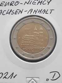 2  Euro Niemcy- Sachsen-Anhalt - 2021 r.-men. D
