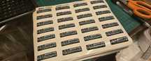 Naklejki 3D 40x10mm silikonowe 20szt amg petronas