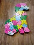 Puzzle edukacyjne drewniane piesek