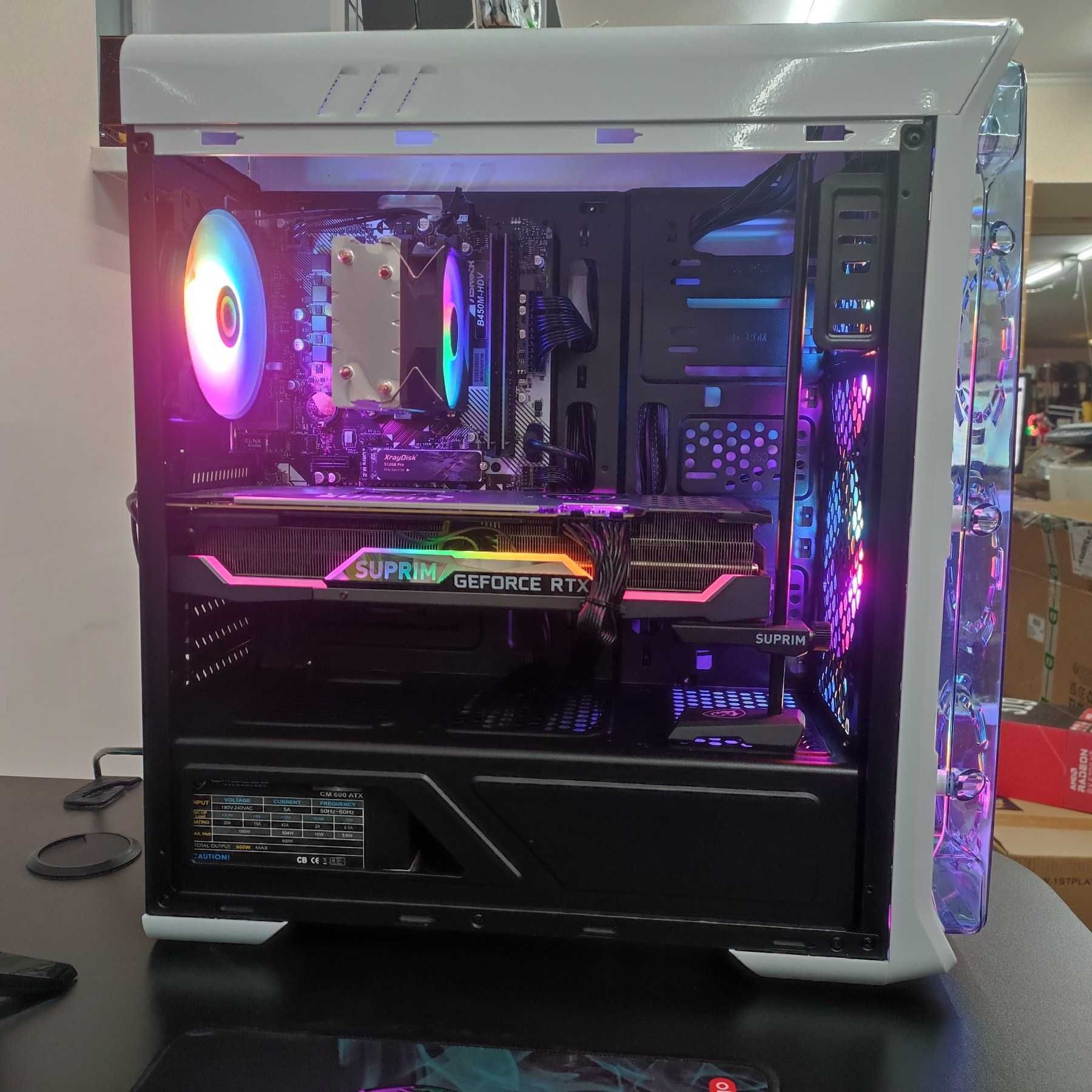 Компютер Новый Ryzen 5 5500, 16GB DDR4, MSI SUPRIM RTX 3070, SSD 512GB