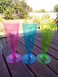 3 Flutes de Plástico