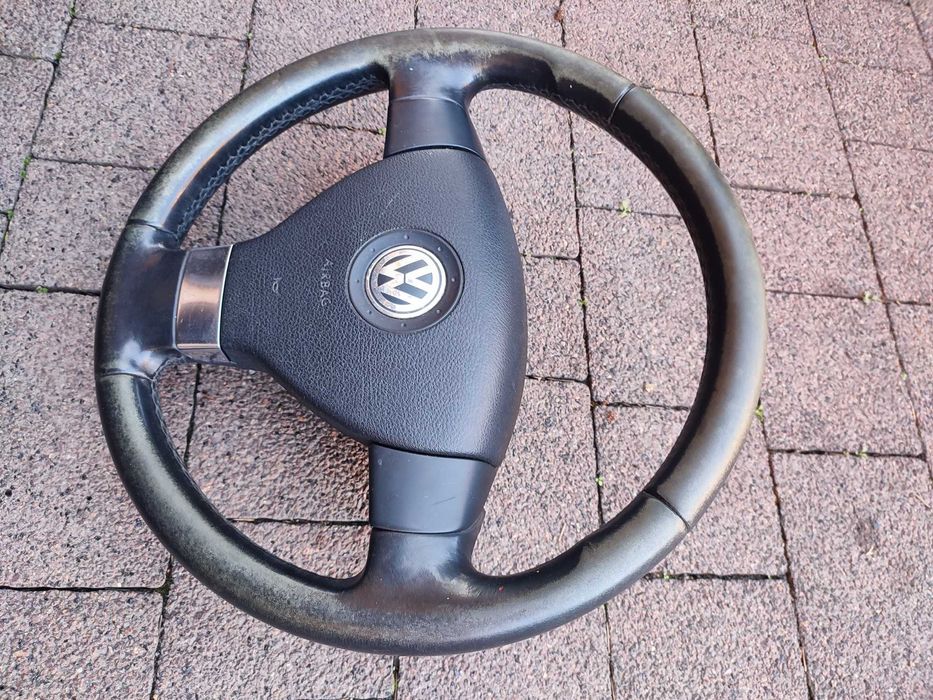 Kierownica Trójramienna Skóra VW Golf 5 V VW Passat B6