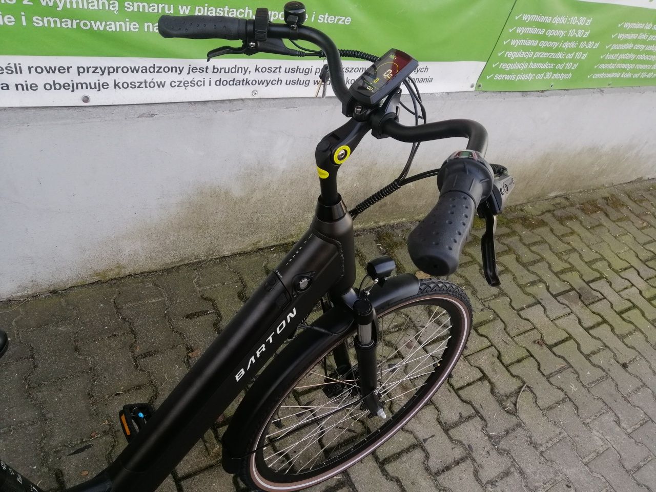 Nowy rower ze wspomaganiem elektrycznym Barton E-smart/bateria 13ah
