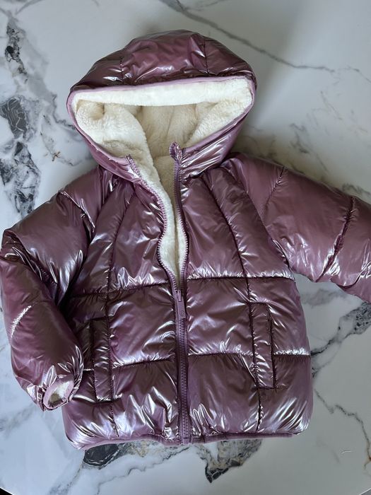 Пуховик, пуфер, зимова куртка на дівчинку Zara 3-4 (104-110)