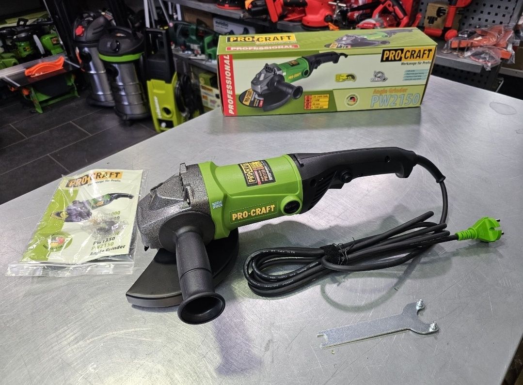 180 Болгарка ProCraft PW2150 Professional Плавный пуск 2150Вт