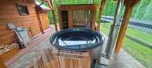 Ranczo - Całoroczny domek z dużą sauną i jacuzzi - Wieczór Kawalerski