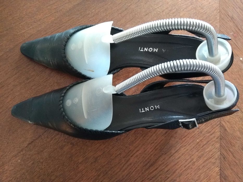 Czarne włoskie szpilki firmy Monti, rozm.38