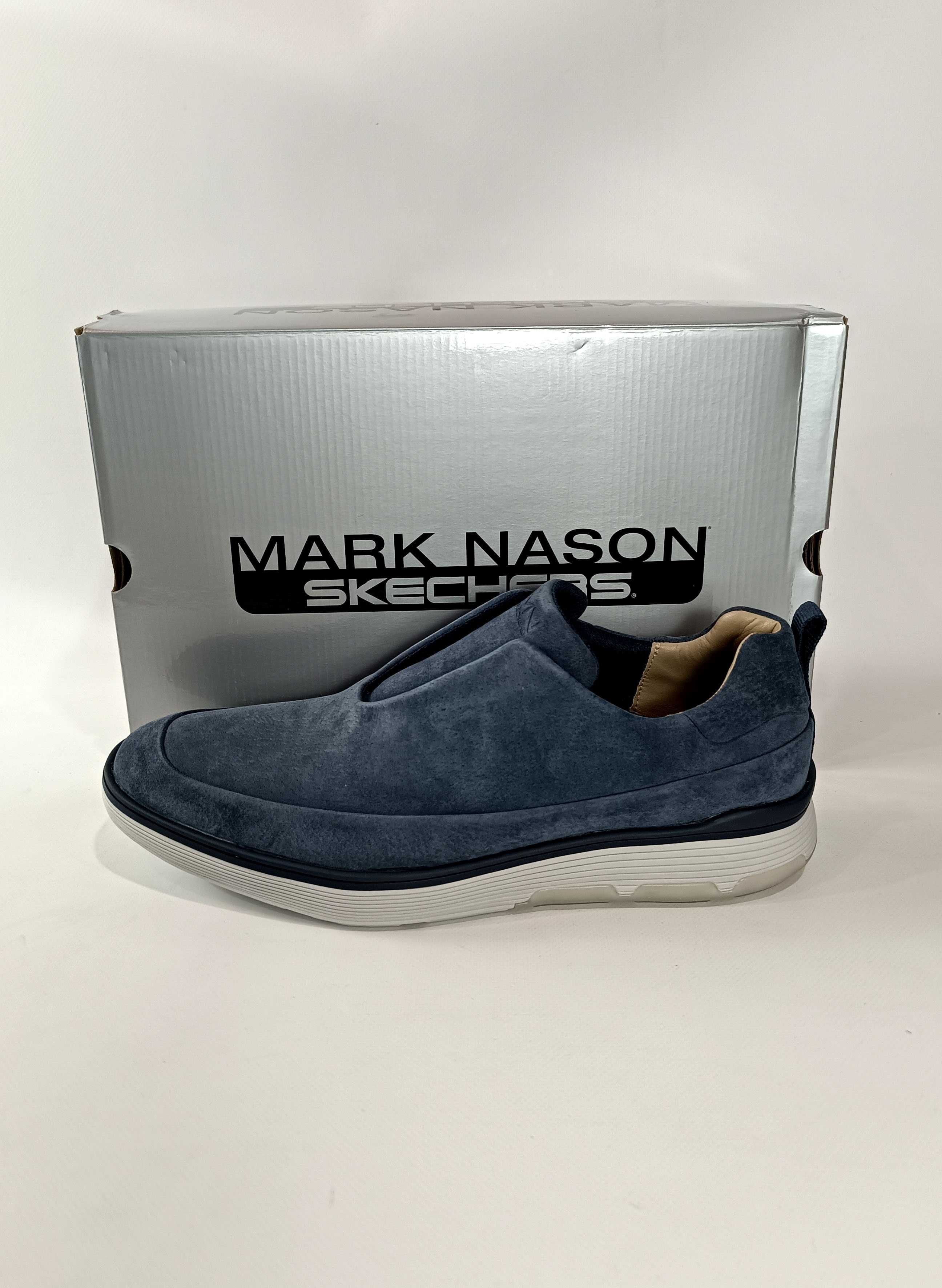 Чоловічі шкіряні туфлі мокасини Skechers Mark Nason 47 розмір