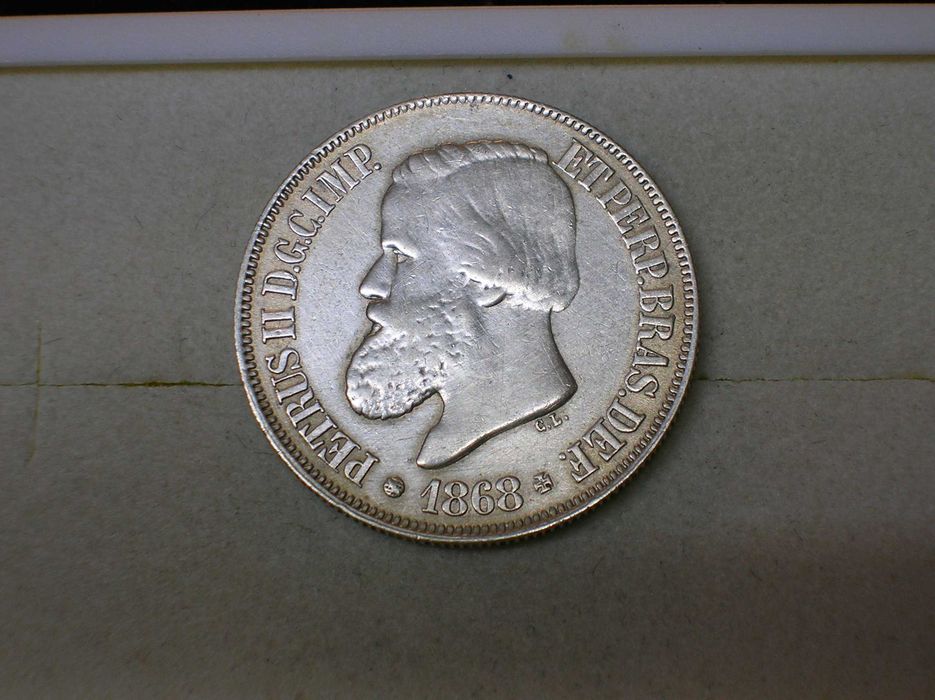 Brasil / Moeda 500 réis - 1868 / Prata