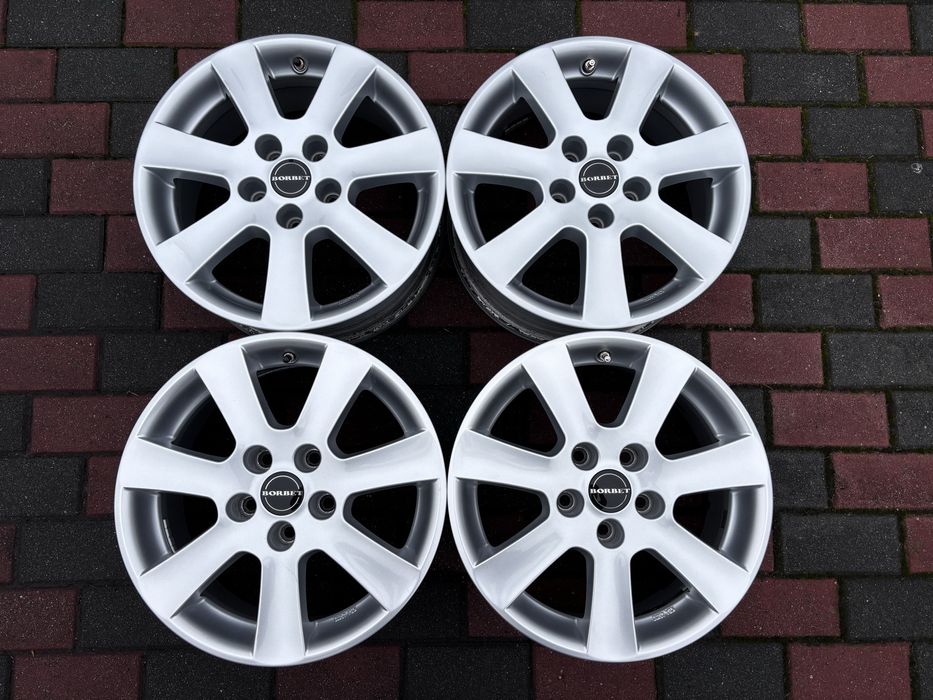 Felgi Borbet 5x112 7Jx16” ET38 VW Seat Skoda Audi Golf A3 Passat Toura