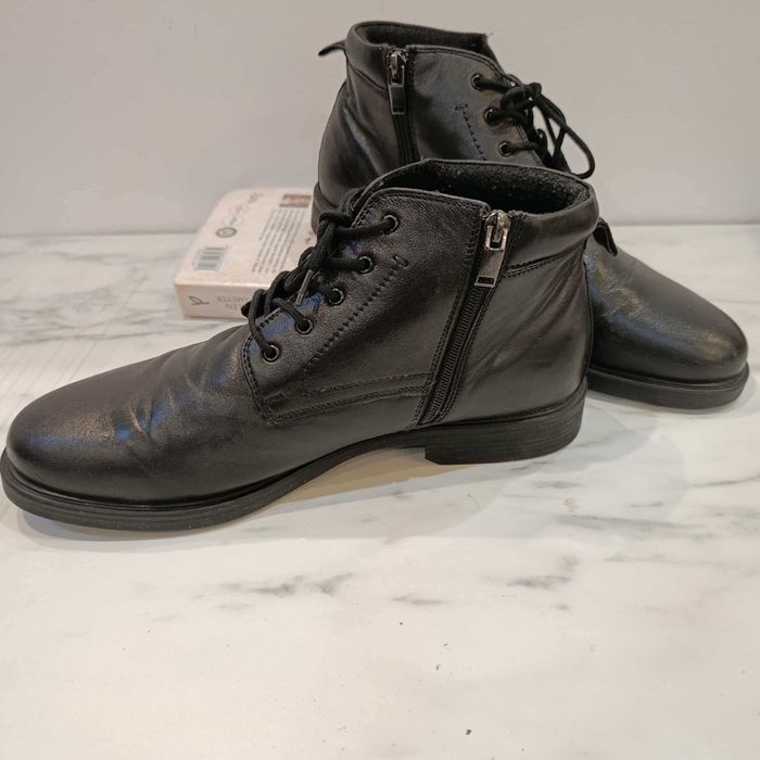 Buty ocieplane skórzane męskie Cesare Cave