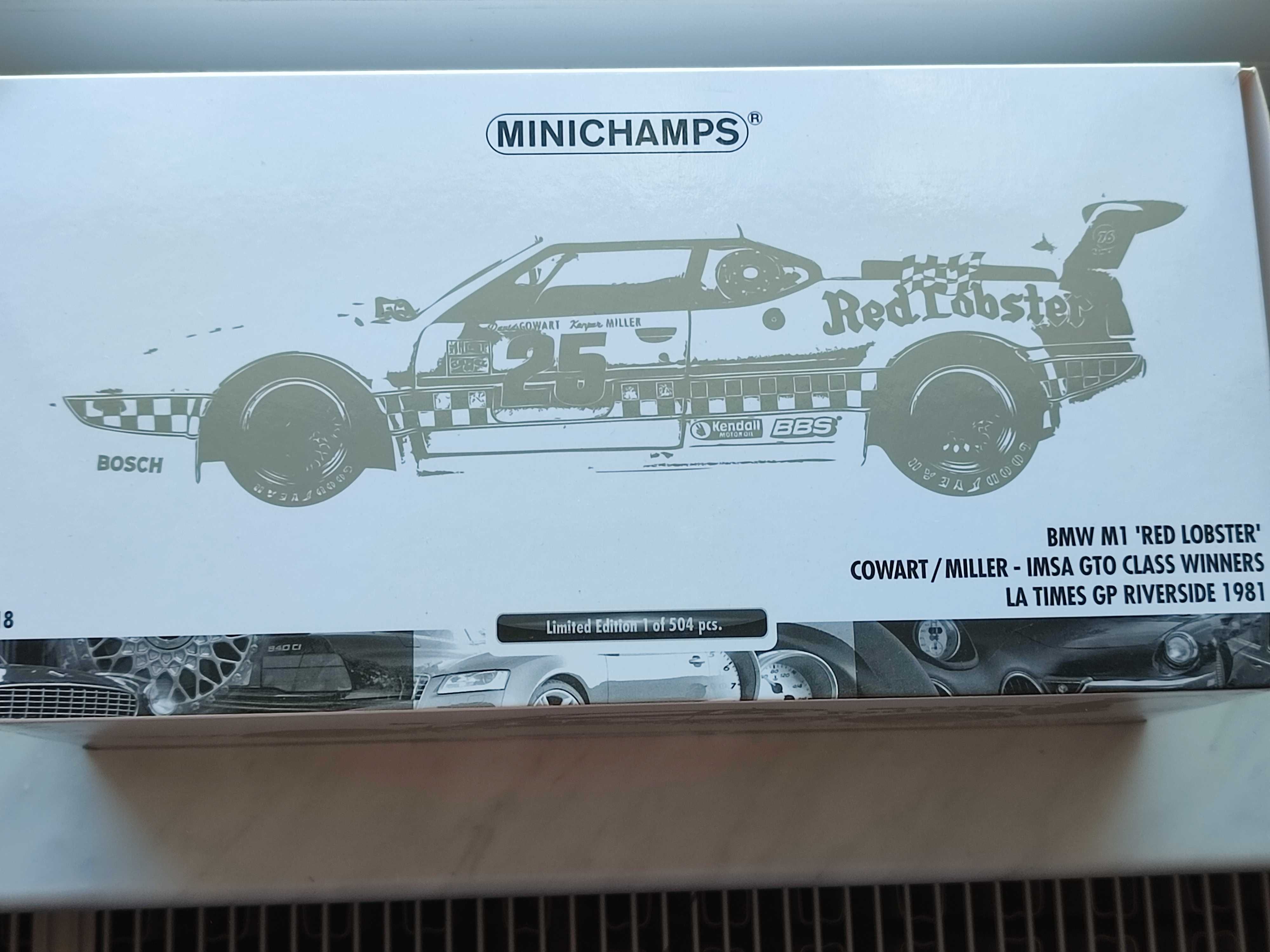 BMW M1 ,,Red Lobster,, 1:18 Minichamps