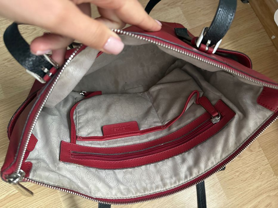 Michael Kors czerwona shoperka Torebka