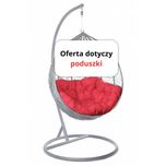 WYPRZEDAŻ MAGAZYNOWA Poduszka XL szara/czerwona