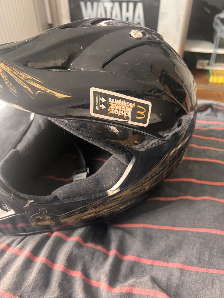 Kask na rower lub cross enduro full face
