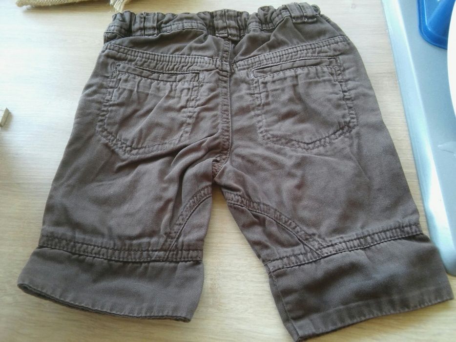 Spodenki H&M brązowe 86cm 1 - 2 lata