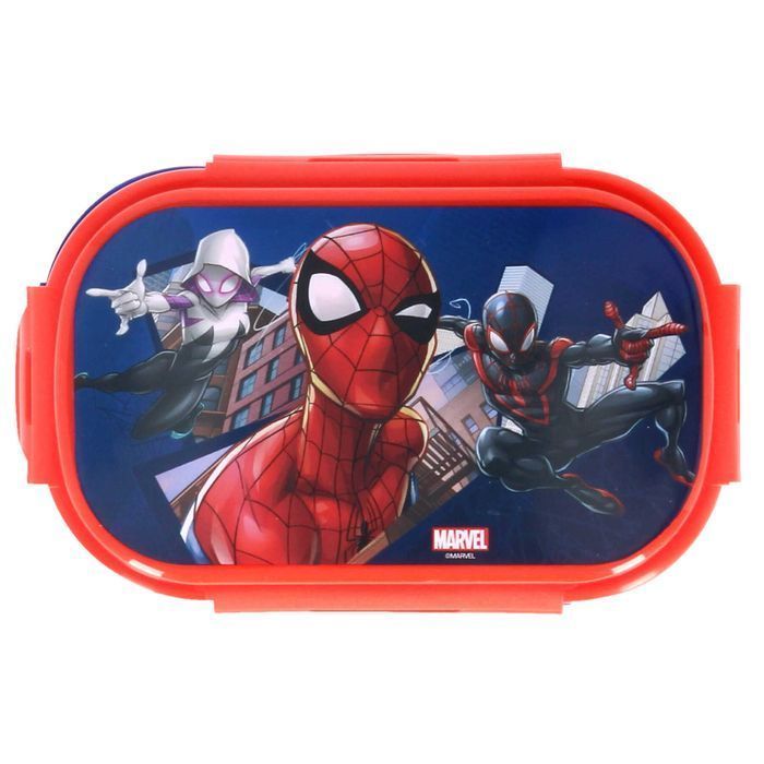 Spiderman Pojemnik Na Jedzenie + Sztućce  Marvel