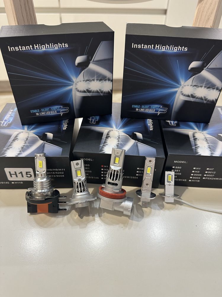 Лед лампи H1; H3 H7 H9 H11 H15 Led