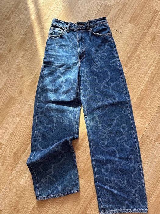 Джинси zara в принт