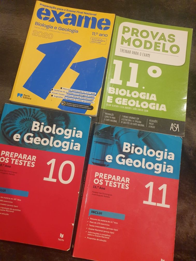 Livros de preparação para testes e exames - Biologia