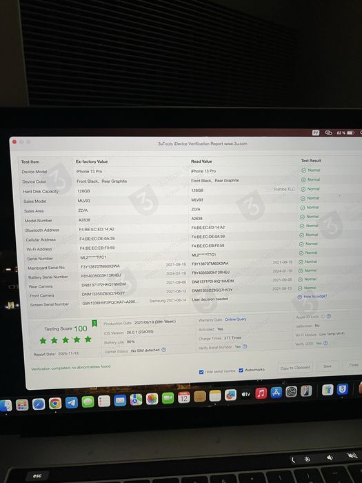 Apple iPhone 13 Pro Neverlock Акб 97%