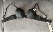 Czarny stanik bez push up