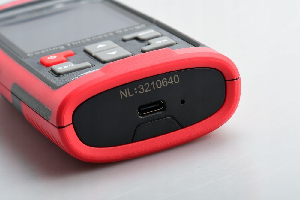 Ultradźwiękowy Miernik Grubości Powłoki Lakieru Sonda Przewodowa USB-C