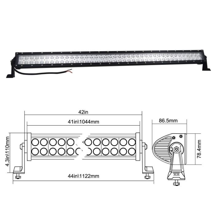 Barras led para Bombeiros 4x4 resgate e salvamento - envio 24h