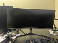 Монитор Samsung lc34h890wgixci на запчасти