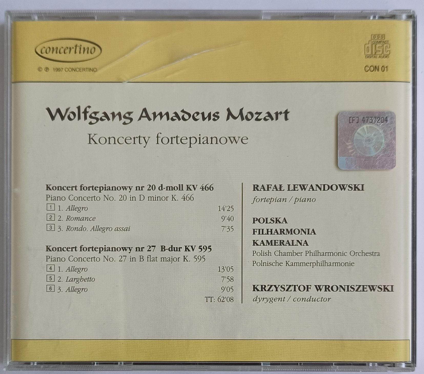 Krzysztof Wroniszewski Koncerty Fortepianowe 1997r Rafał Lewandowski