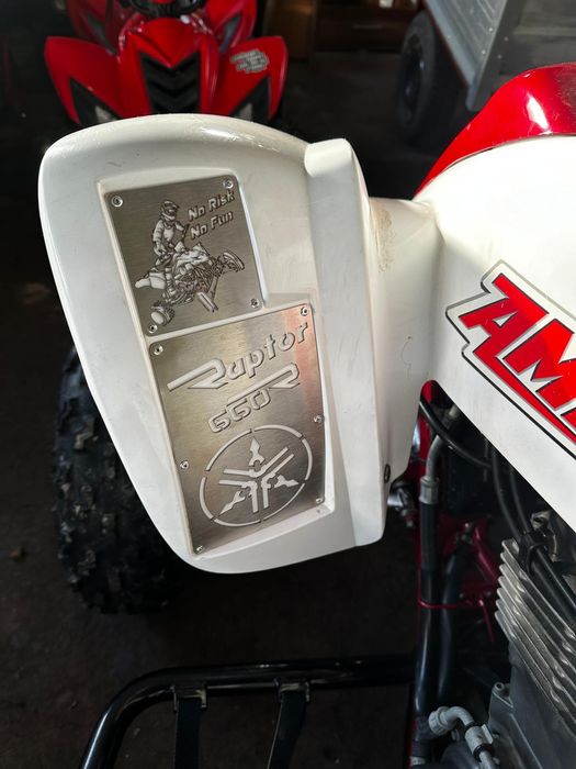 Tabliczki na quada Yamaha Suzuki Honda LTZ Raptor i inne