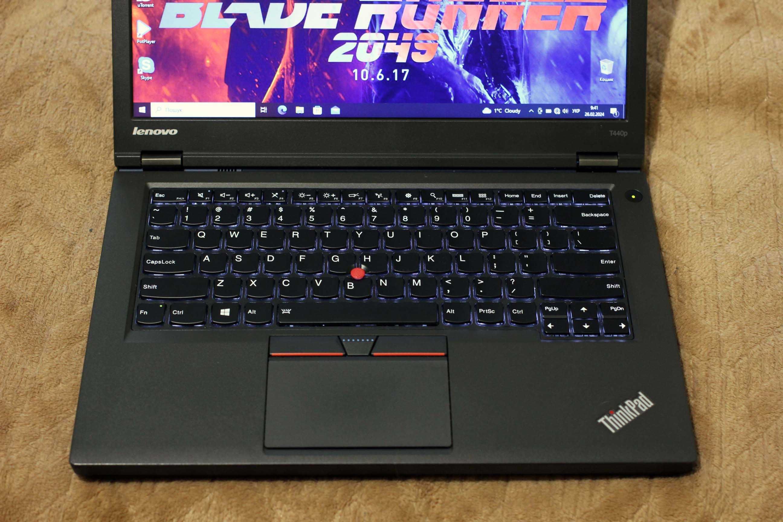 Lenovo T440/Core i7-4810MQ 8x!/Видео2GB/16GB/SSD256/АКБ 4ч/14.1 HD