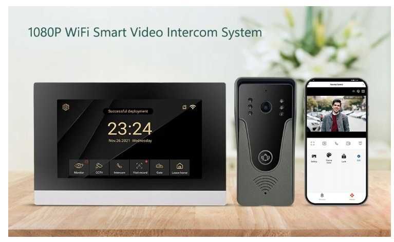 Wideodomofon Tuya z Wi-Fi 1080P RAR505F-HW