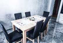 Nowe Pokrowce WELUROWE GLAMOUR Premium czarna na krzesla