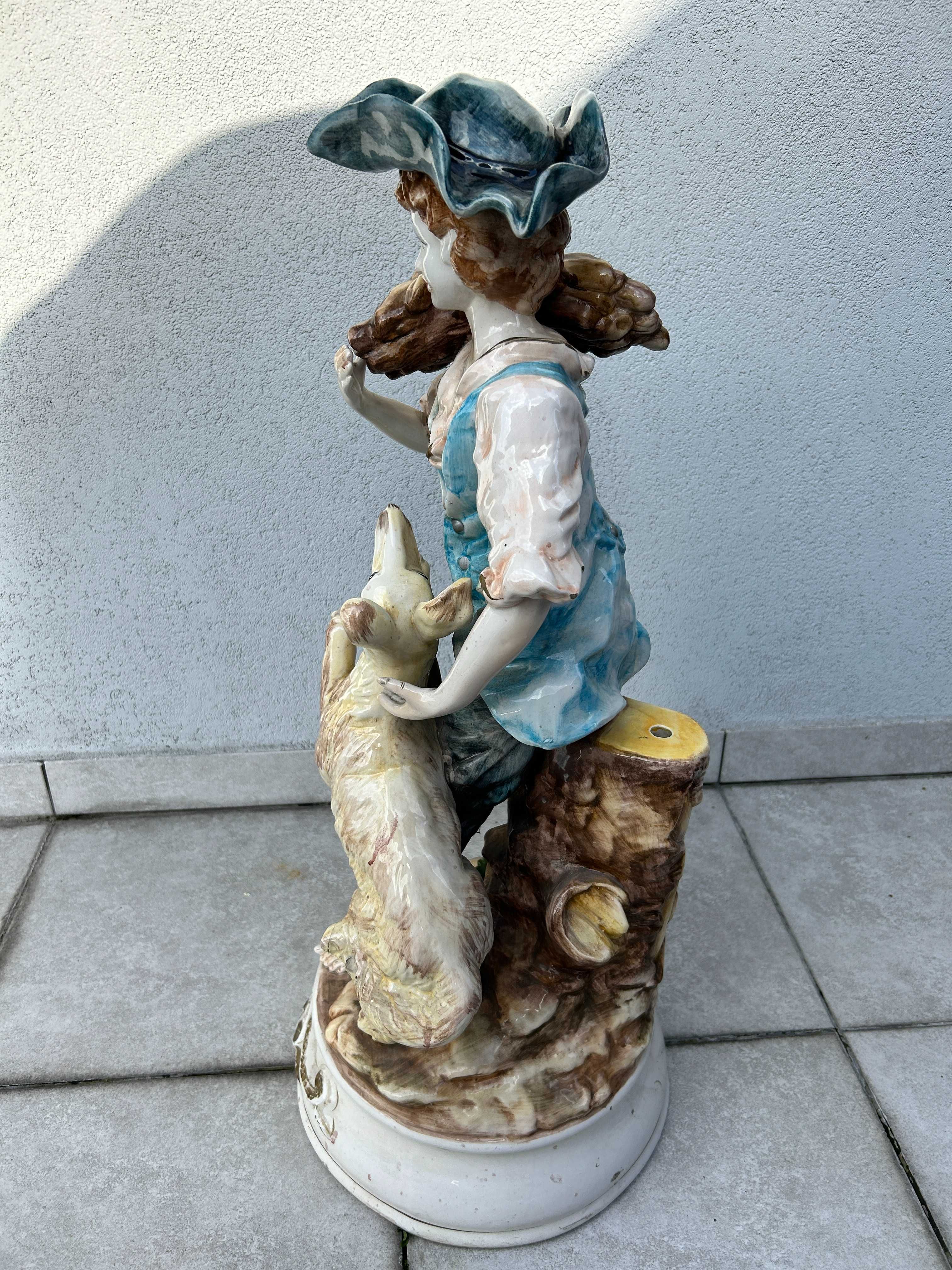 CapoDimonte Capo de Monte 2szt - duże podstawy lamp lata 60-70
