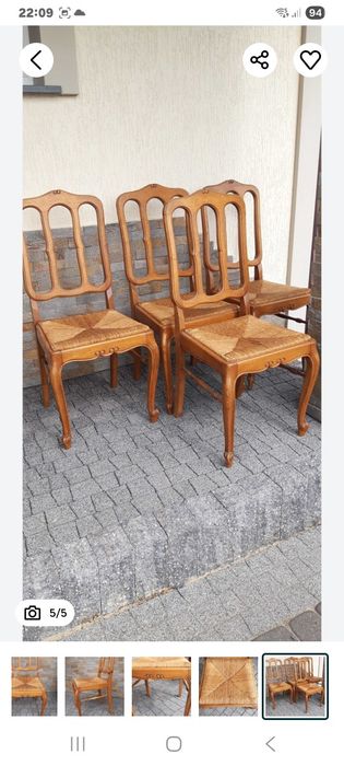 Krzesła dębowe Ludwik antyk