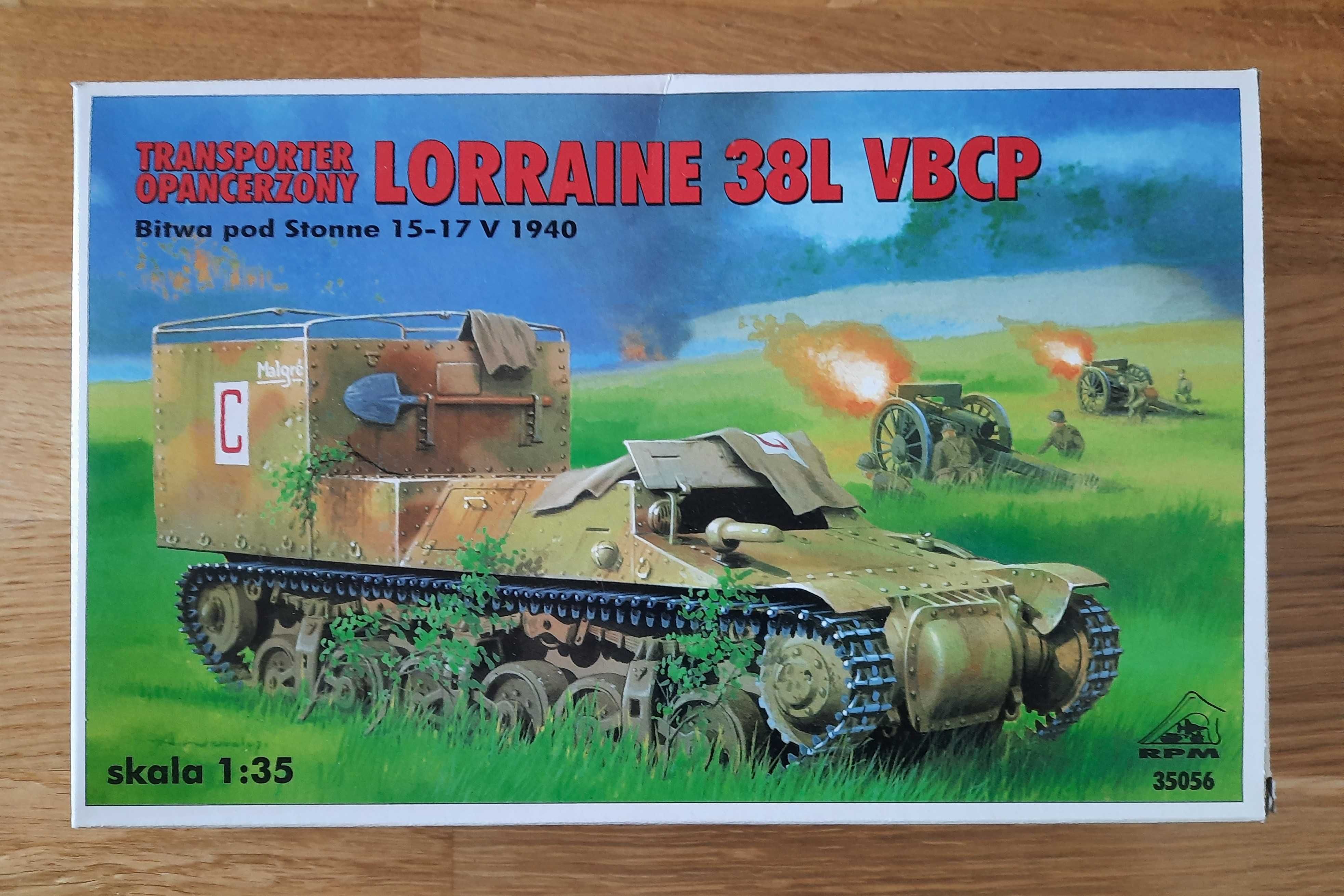 Model do sklejania Transporter opancerzony Lorraine38L VBCP skala 1/35