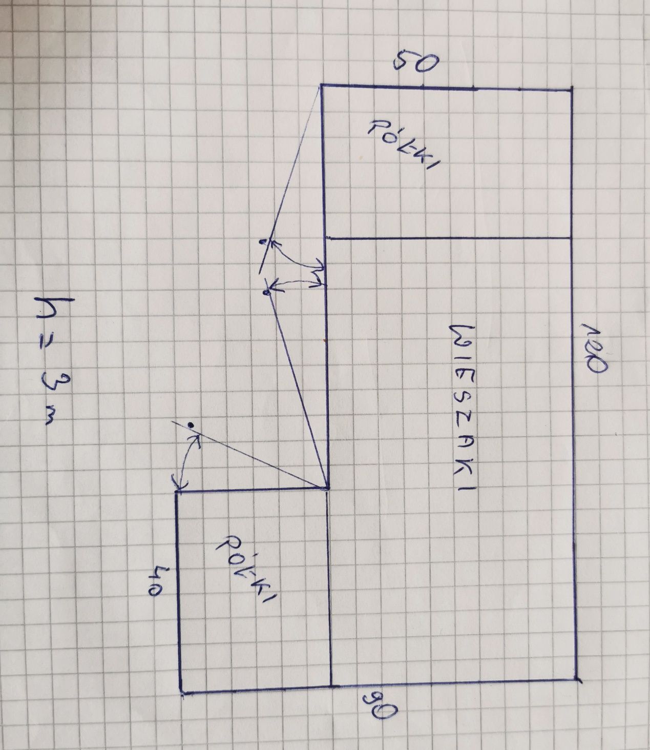 Szafa narożna bardzo pojemna 3m wysoka