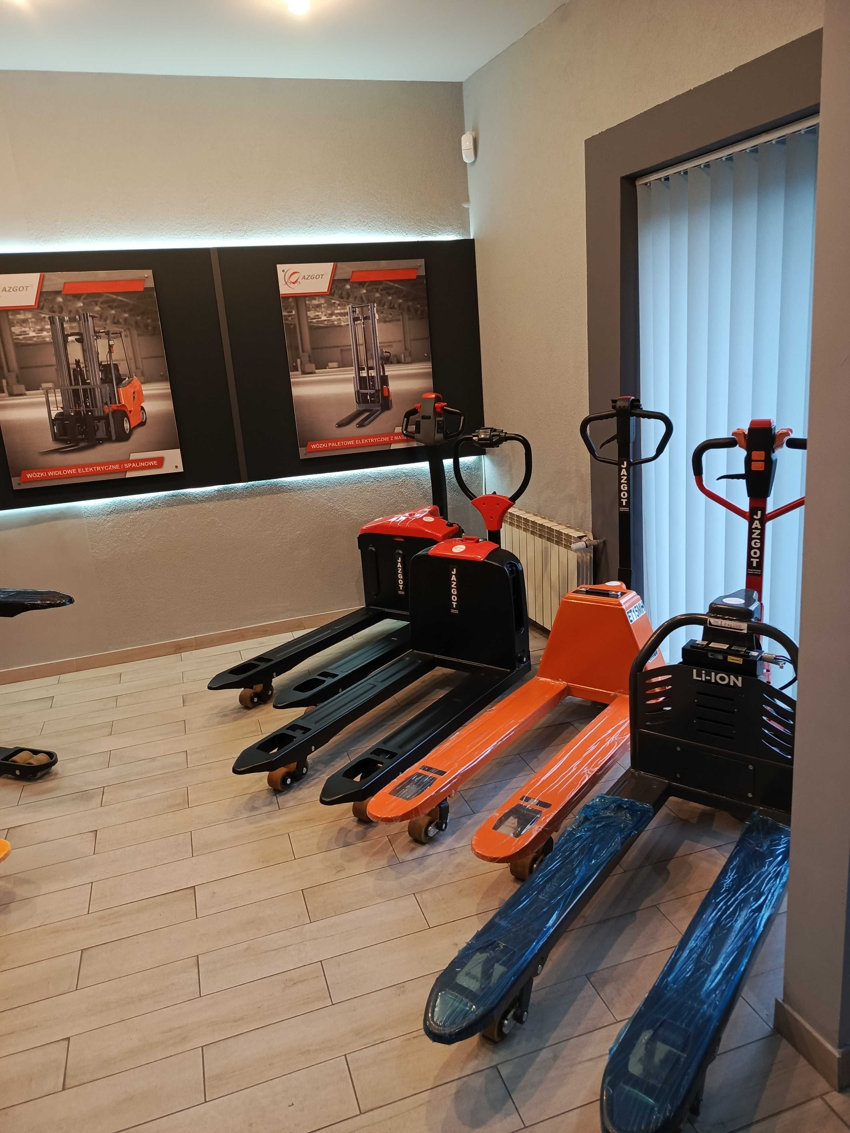 Paleciak 1500 KG wózek paletowy elektryczny bateria 35Ah L-1000