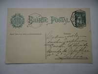 Bilhete Postal selado (selo impresso, Angola)   , ano 1915