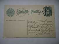 Bilhete Postal selado (selo impresso, Angola)   , ano 1915
