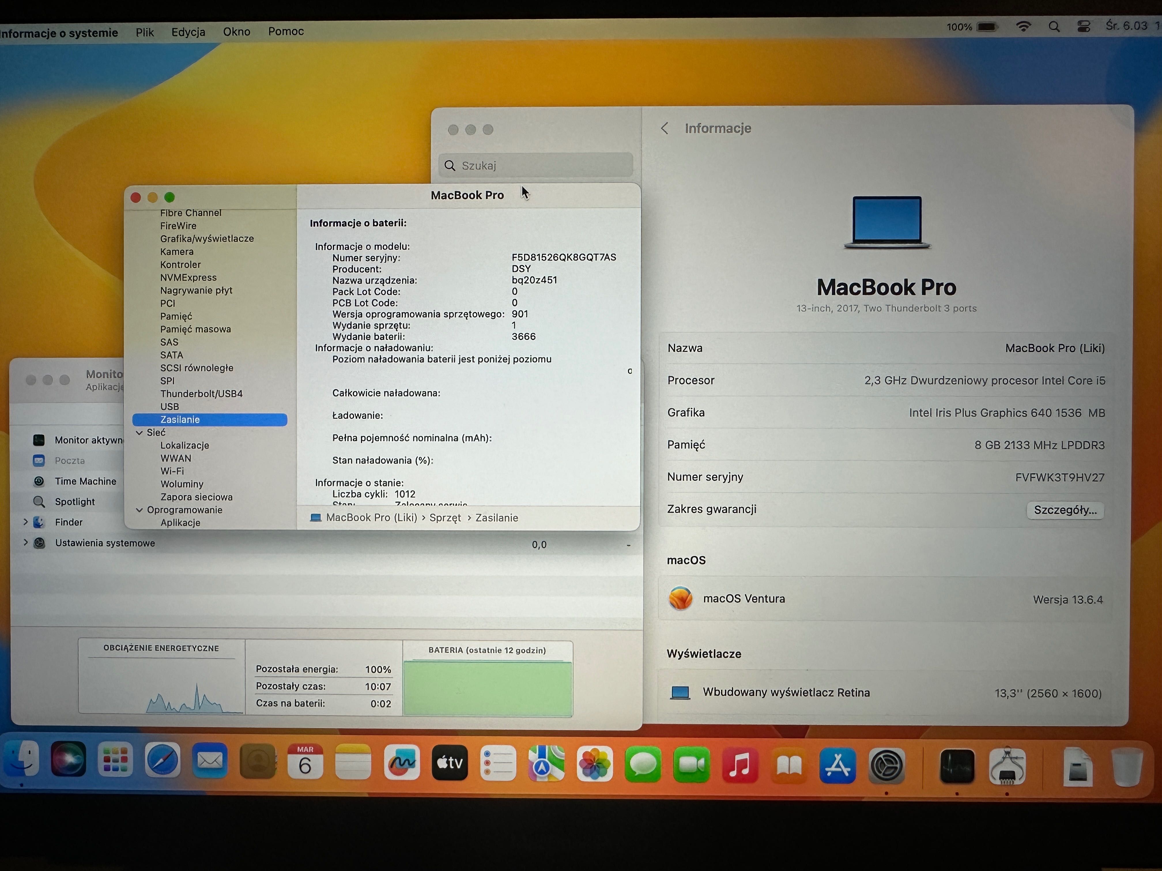 2018 Apple MacBook PRO 13 8GB 128SSD 10h bateria + 6 gratisów