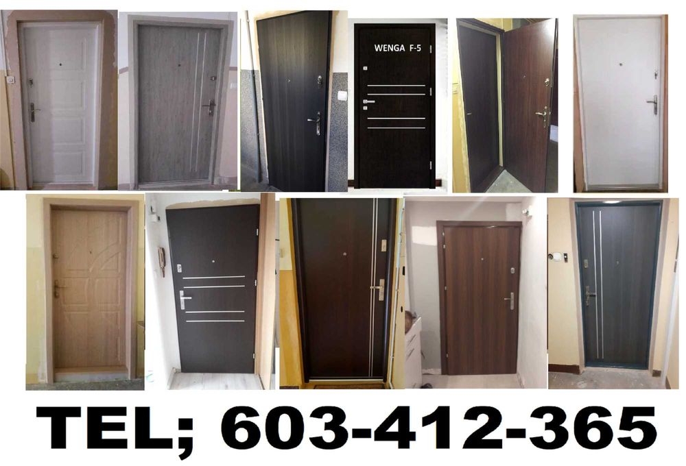 WYPRZEDAŻ ! Polskie drzwi ZEWNĘTRZNE -wejściowe antywłamaniowe  MONTAŻ