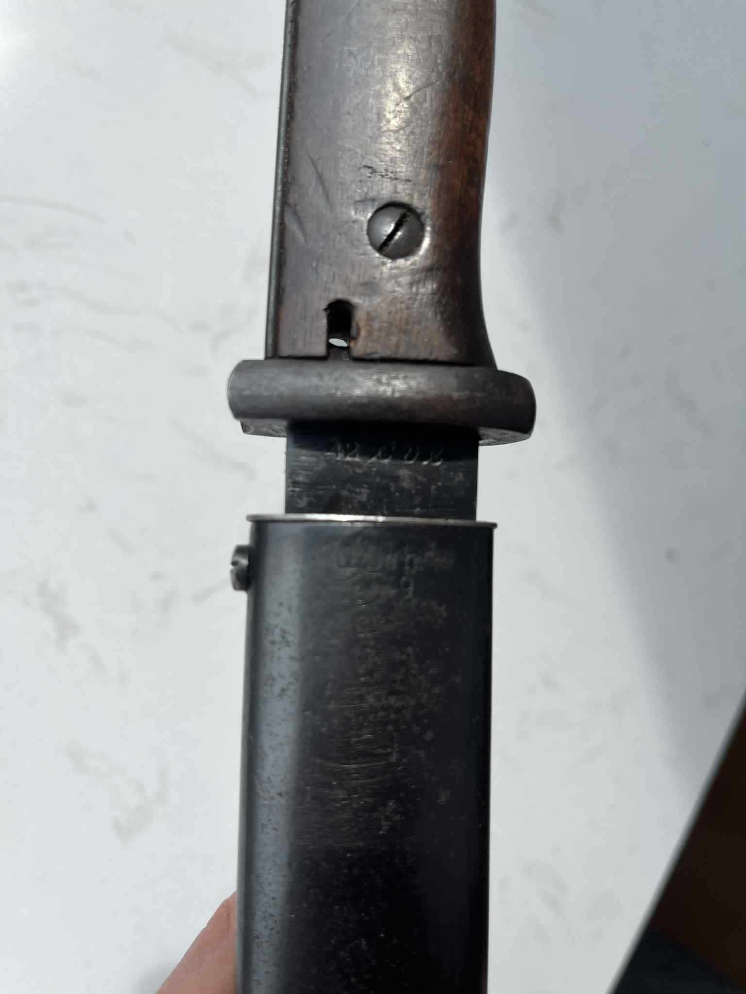 Bagnet niemiecki S84 98 42cvl Wehrmacht 2 WŚ