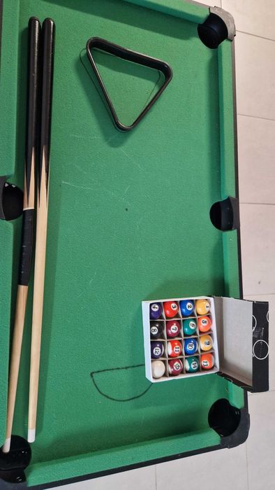 Mesa Multijogos 4 em 1 (Matriquilhos, Snooker, Damas, Xadrez)